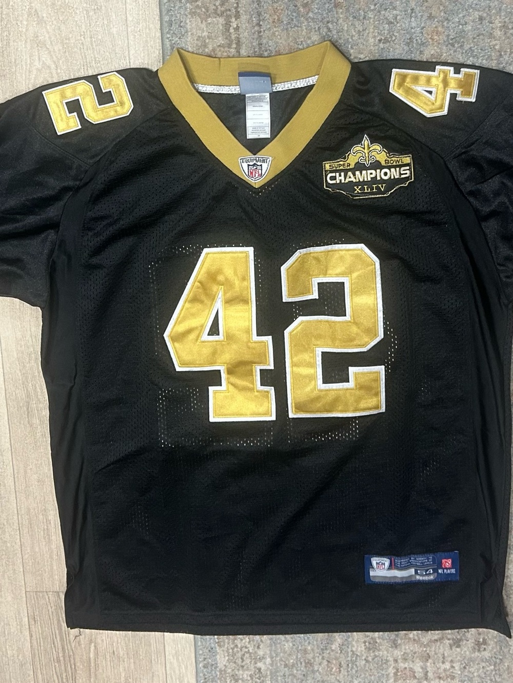 NFL New Orleans Saints Black and Gold #42 Fan Jersey